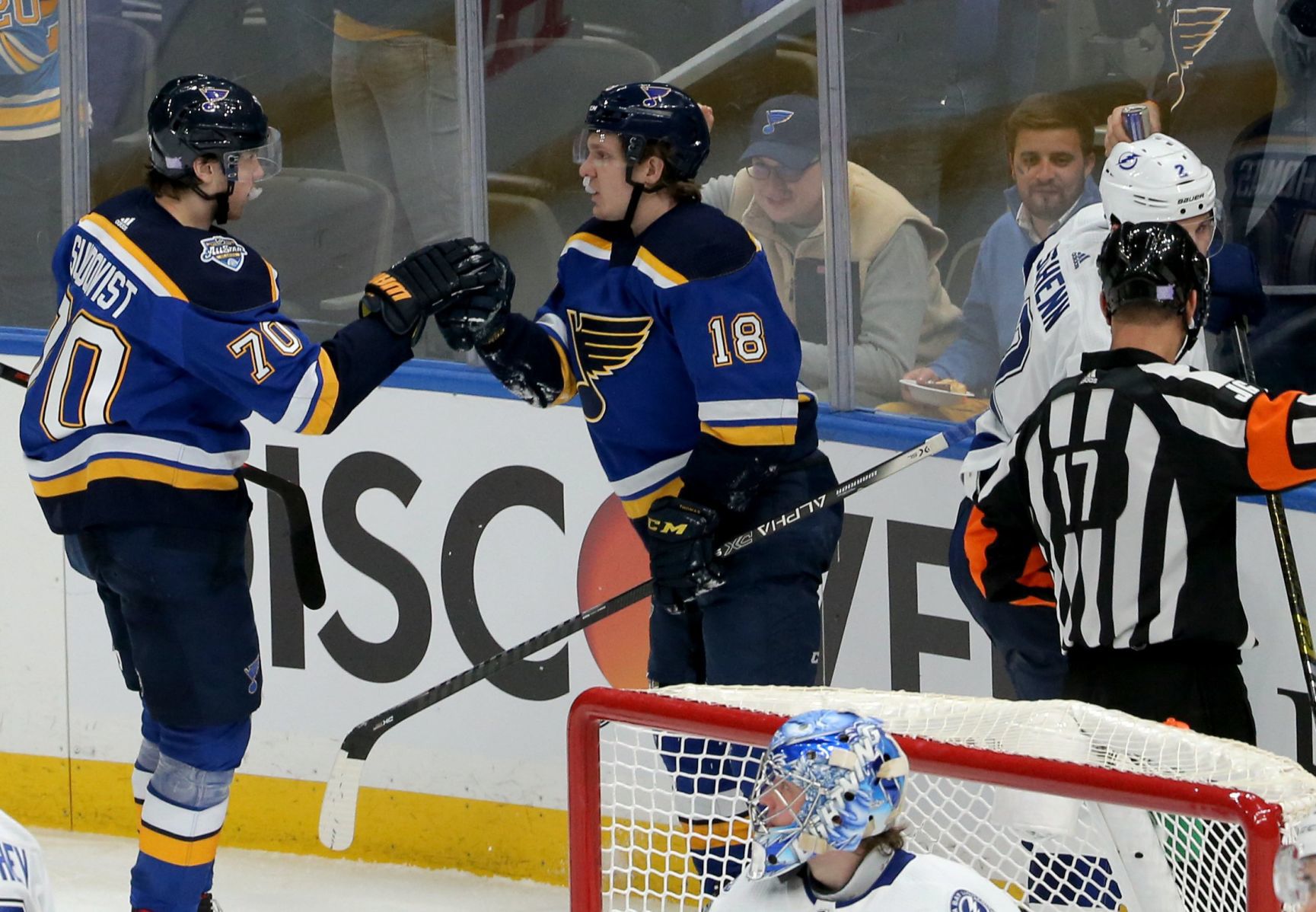 Blues host Lightning